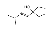 3-[(E)-Isopropylimino-methyl]-pentan-3-ol结构式