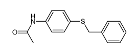 4-acetamidophenyl benzyl sulfide Structure