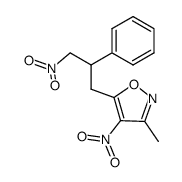3-methyl-4-nitro-5-(3-nitro-2-phenylpropyl)isoxazole结构式