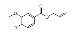 Benzoic acid, 4-chloro-3-methoxy-, 2-propen-1-yl ester Structure