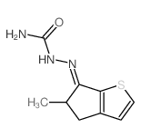 [(3-methyl-8-thiabicyclo[3.3.0]octa-6,9-dien-2-ylidene)amino]urea结构式