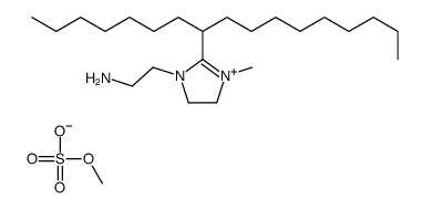 (Z)-1-(2-aminoethyl)-2-(8-heptadecyl)-4,5-dihydro-3-methyl-1H-imidazolium methyl sulphate structure