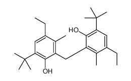 2,2'-methylenebis[6-(1,1-dimethylethyl)-4-ethyl-m-cresol]结构式