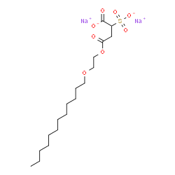 disodium 4-[2-(dodecyloxy)ethyl] 2-sulphonatosuccinate structure