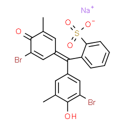 sodium 2-[(3-bromo-4-hydroxy-5-methylphenyl)(3-bromo-5-methyl-4-oxocyclohexa-2,5-dien-1-ylidene)methyl]benzenesulphonate picture