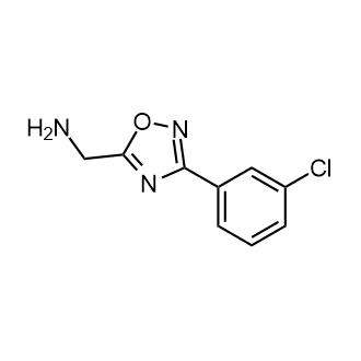1-[3-(3-Chlorophenyl)-1,2,4-oxadiazol-5-yl]methanamine Structure