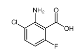 Benzoic acid, 2-amino-3-chloro-6-fluoro结构式