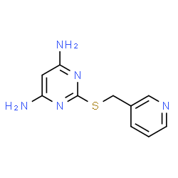 2-(Pyridin-3-ylmethylsulfanyl)-pyrimidine-4,6-diamine structure