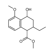 1-Naphthoic acid, 2-ethyl-1,2,3,4-tetrahydro-4-hydroxy-5-methoxy-, methyl ester picture