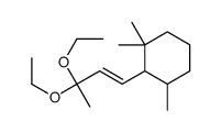 2-(3,3-diethoxybuten-1-yl)-1,1,3-trimethylcyclohexane结构式