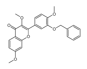 3,7-dimethoxy-2-(4-methoxy-3-phenylmethoxyphenyl)chromen-4-one结构式