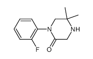 1-(2-fluorophenyl)-5,5-dimethylpiperazin-2-one Structure