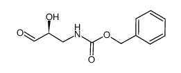 (S)-3-[N-(benzyloxycarbonyl)amino]-2-hydroxypropanal结构式