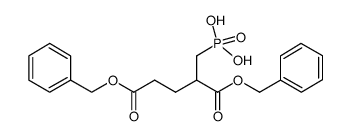 [5-(benzyloxy)-2-(benzyloxycarbonyl)-5-oxopentyl]phosphonic acid结构式