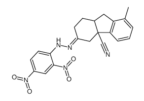 1a-Cyano-5-methyl-1a.1.2.3.4.4a-hexahydrofluoren-2-on-<2.4-dinitro-phenylhydrazon> Structure
