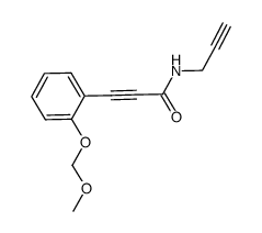 3-[2-(methoxymethoxy)phenyl]-N-(prop-2-ynyl)propiolamide Structure