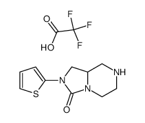 2-(2-thienyl)hexahydroimidazo[1,5-a]pyrazin-3(2H)-one trifluoroacetate structure