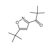 1-(5-tert-butyl-isoxazol-3-yl)-2,2-dimethyl-propan-1-one Structure
