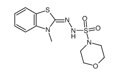 morpholine-4-sulfonic acid-(3-methyl-3H-benzothiazol-2-ylidenehydrazide) Structure