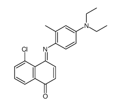 5-Chlor-naphthochinon-(1,4)-<2-methyl-4-diethylamino-anil>-(4) Structure