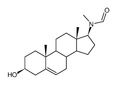 N-Methyl-17β-formamino-androsten-(5)-ol-(3β) Structure