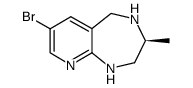 (S)-7-bromo-3-methyl-2,3,4,5-tetrahydro-1H-pyrido[2,3-e][1,4]diazepine Structure