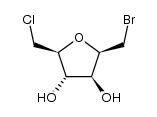 2,5-anhydro-1-bromo-6-chloro-1,6-dideoxy-D-glucitol Structure