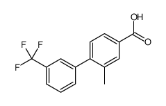 3-Methyl-4-(3-trifluoromethylphenyl)benzoic acid Structure