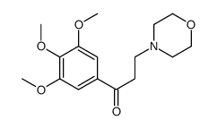 3-morpholin-4-yl-1-(3,4,5-trimethoxyphenyl)propan-1-one结构式