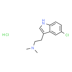 5-chloro DMT (hydrochloride)结构式