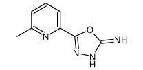 5-(6-methylpyridin-2-yl)-1,3,4-oxadiazol-2-amine structure