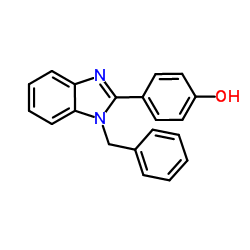 Phenol, p-(1-benzyl-2-benzimidazolyl)- structure