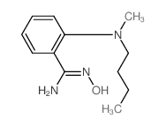 2-[Butyl(methyl)amino]-N'-hydroxybenzenecarboximidamide结构式
