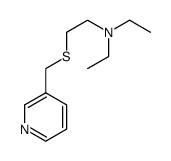 N,N-diethyl-2-(pyridin-3-ylmethylsulfanyl)ethanamine结构式