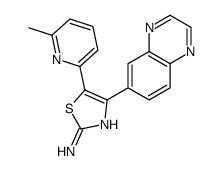 5-(6-METHYLPYRIDIN-2-YL)-4-(QUINOXALIN-6-YL)THIAZOL-2-AMINE图片