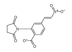 N-succinimidyl-4-(2-nitrovinyl)benzoate结构式