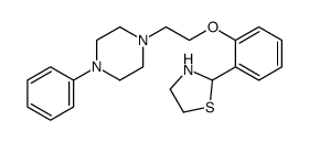 2-[2-[2-(4-phenylpiperazin-1-yl)ethoxy]phenyl]-1,3-thiazolidine结构式