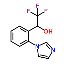 2,2,2-Trifluoro-1-[2-(1H-imidazol-1-yl)phenyl]ethanol结构式