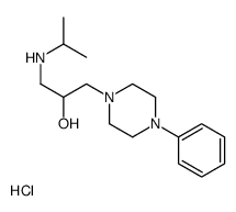 1-(4-phenylpiperazin-1-yl)-3-(propan-2-ylamino)propan-2-ol,hydrochloride结构式