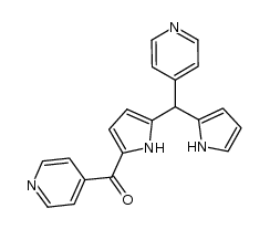 1-isonicotinoyl-5-(4-pyridyl)dipyrromethane结构式