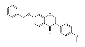 7-benzyloxy-3-(4-methoxyphenyl)chroman-4-one Structure