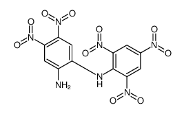 4,5-dinitro-2-N-(2,4,6-trinitrophenyl)benzene-1,2-diamine结构式
