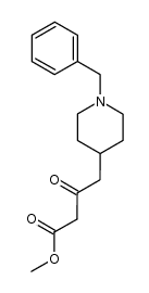 methyl 1-benzyl-4-piperidineacetoacetate Structure