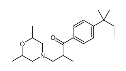 3-(2,6-dimethylmorpholin-4-yl)-2-methyl-1-[4-(2-methylbutan-2-yl)phenyl]propan-1-one Structure