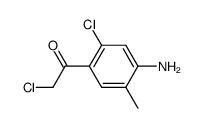 Acetophenone, 4-amino-2,2-dichloro-5-methyl- (6CI)结构式