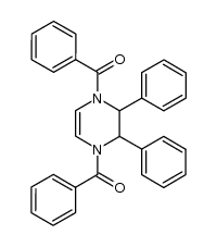 tetrahydro-1,2,3,4 diphenyl-2,3 dibenzoyl-1,4 pyrazine结构式