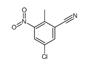 5-Chloro-2-methyl-3-nitrobenzonitrile结构式