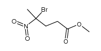 4-bromo-4-nitro-valeric acid methyl ester Structure