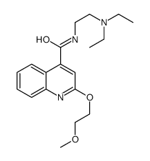 N-[2-(diethylamino)ethyl]-2-(2-methoxyethoxy)quinoline-4-carboxamide Structure
