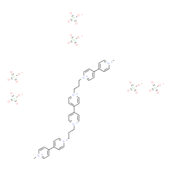 1,1'-bis(3-(1'-methyl-(4,4'-bipyridinium)-1-yl)-propyl)-4,4'-bipyridinium structure